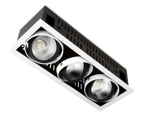 Встраиваемый светильник Ambrella Classic T81 T813 BK/CH 3*12W 4200K Встраиваемый светильник Ambrella Classic T81 T813 BK/CH 3*12W 4200K