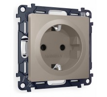 Розетка с заземлением, без рамки Ambrella Volt Quant MA366010