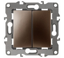 Переключатель перекрестный двухклавишный без рамки Эра Эра 12 12-1112-13