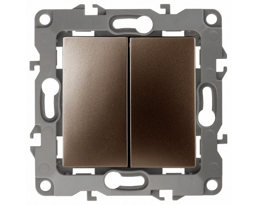 Переключатель перекрестный двухклавишный без рамки Эра Эра 12 12-1112-13