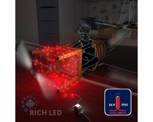 Гирлянда нить (10 м) RL-S10C-24V-RR/R Гирлянда нить (10 м) RL-S10C-24V-RR/R