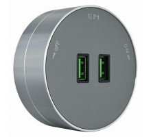 Розетка 2xUSB на треке Arte Milano Am-track-sockets 380011TS/USBx2 Grey