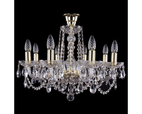 Подвесная люстра Bohemia Ivele Crystal 1402 1402/8/195/G/tube Подвесная люстра Bohemia Ivele Crystal 1402 1402/8/195/G/tube