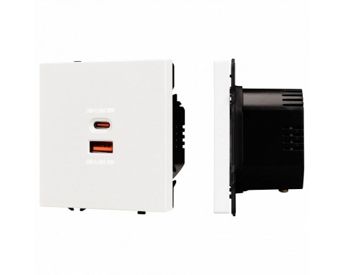 Розетка 2хUSB type A и C без рамки Arlight SCT 054316