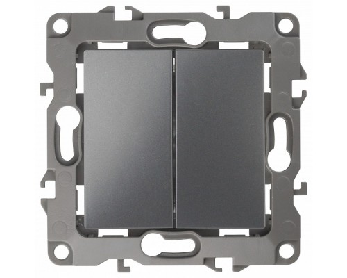 Переключатель двухклавишный без рамки Эра Эра 12 12-1106-12