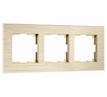 Рамка на 3 поста Werkel AluMax шампань W0033511
