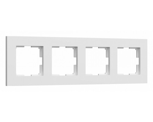 Рамка на 4 поста Werkel Slab (белый софт) W0042961 Рамка на 4 поста Werkel Slab (белый софт) W0042961