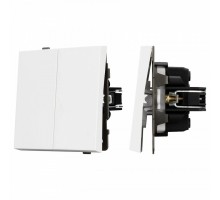 Выключатель проходной двухклавишный без рамки Arlight SWT 054066