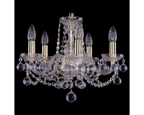 Подвесная люстра Bohemia Ivele Crystal 1402 1402/5/141/G/Balls Подвесная люстра Bohemia Ivele Crystal 1402 1402/5/141/G/Balls