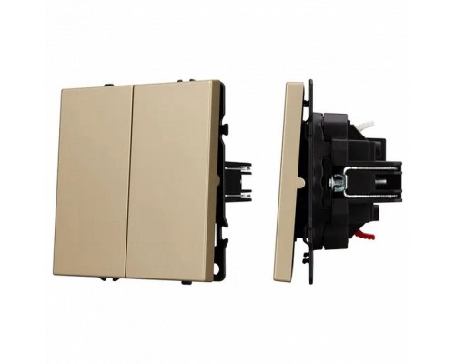 Выключатель двухклавишный без рамки Arlight SWT 054253