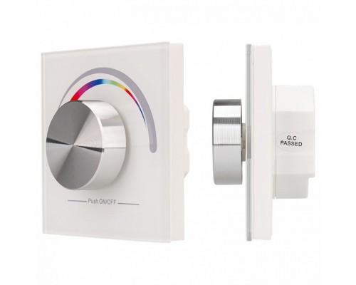 Панель-регулятора цвета RGB роторная встраиваемая Arlight Rotary SR-2836-RGB White (3V,RGB,1зона) Панель-регулятора цвета RGB роторная встраиваемая Arlight Rotary SR-2836-RGB White (3V,RGB,1зона)
