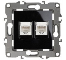 Розетка двойная Ethernet RJ-45 без рамки Эра Эра 12 12-3108-06