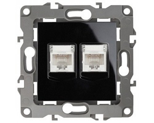 Розетка двойная Ethernet RJ-45 без рамки Эра Эра 12 12-3108-06
