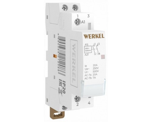 Контактор одномодульный Werkel W941M20O Контактор одномодульный Werkel W941M20O