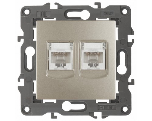 Розетка Ethernet RJ-45 без рамки Эра Эра Elegance 14-3108-04