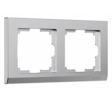 Рамка на 2 поста Werkel Stark (серебряный матовый) W0021865