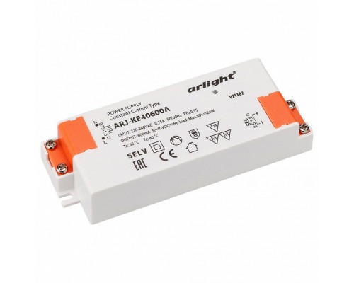 Блок питания Arlight ARJ-KE40600A (24W, 600mA, PFC) Блок питания Arlight ARJ-KE40600A (24W, 600mA, PFC)