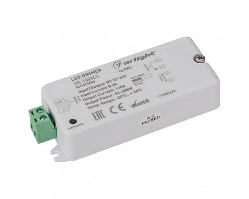 Контроллер-диммер Arlight SR-1009 SR-1009CS (12-36V, 96-288W) Контроллер-диммер Arlight SR-1009 SR-1009CS (12-36V, 96-288W)