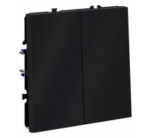 Выключатель двухклавишный без рамки Voltum S70 VLS020607