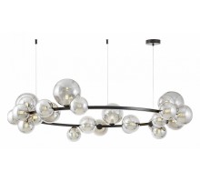 Подвесная люстра LUMINA DECO MERIDO LDP 7033-24 BK+GY