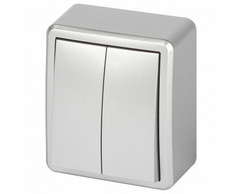 Выключатель двухклавишный Эра Эра Эксперт 11-1204-03