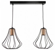 Подвесной светильник Imex MD.9050 MD.9050-2-P-BK+WOOD