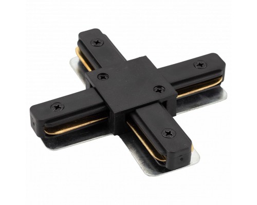 Соединитель X-образный для треков Denkirs DK Track Black TR1104-BK Соединитель X-образный для треков Denkirs DK Track Black TR1104-BK
