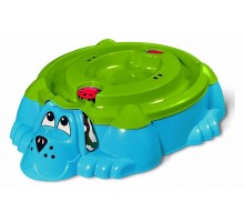 Песочница KIDS Собачка с крышкой 432