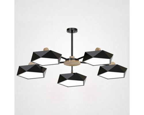 Люстра на штанге Imperiumloft Geometric Черная GEOMETRIC-CH01 Люстра на штанге Imperiumloft Geometric Черная GEOMETRIC-CH01