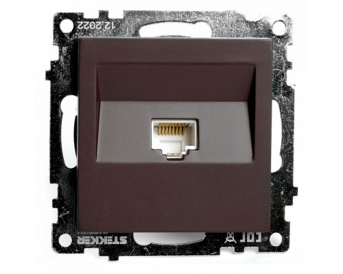 Розетка Ethernet RJ-45 без рамки Stekker Катрин 49023 Розетка Ethernet RJ-45 без рамки Stekker Катрин 49023