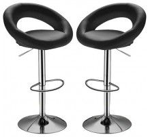 Стул  Serene (комплект 2 шт) черный, хром