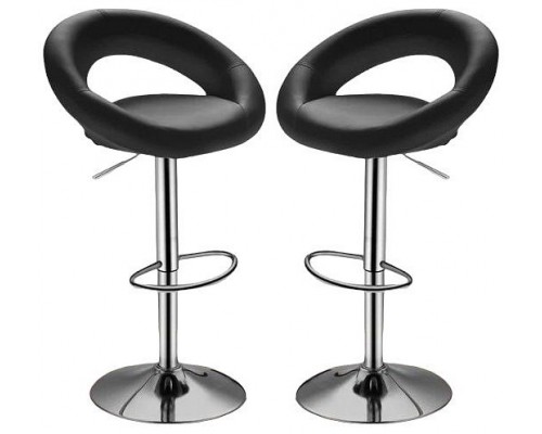 Стул  Serene (комплект 2 шт) черный, хром