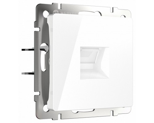 Розетка Ethernet RJ-45 и со шторками, без рамки Werkel белый W5120101 Розетка Ethernet RJ-45 и со шторками, без рамки Werkel белый W5120101