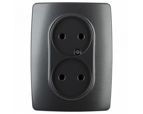 Розетка двойная без заземления Эра Эра 12 12-2107-05