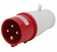 Вилка прямая 3P+PE Эра  V-16-3P-PE-IP44