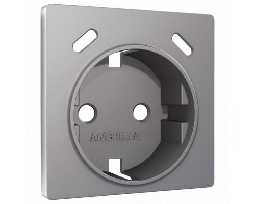 Накладка для розетки с заземлением и со шторками и 2хUSB type С Ambrella Volt ALFA AP5105