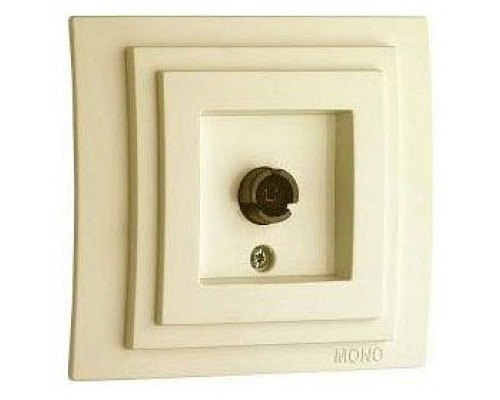 ТВ-розетка проходная Mono Electric Larissa 103-171705-137 ТВ-розетка проходная Mono Electric Larissa 103-171705-137