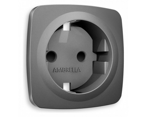 Накладка для розетки с заземлением и со шторками Ambrella Volt Quant OP6570 Накладка для розетки с заземлением и со шторками Ambrella Volt Quant OP6570