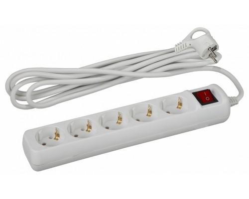 Удлинитель с выключателем Эра  UX-5es-3m