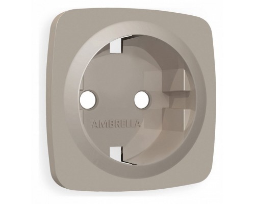 Накладка для розетки с заземлением Ambrella Volt Quant OP3660 Накладка для розетки с заземлением Ambrella Volt Quant OP3660