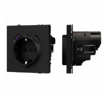 Розетка с заземлением и 2хUSB type A, без рамки Arlight SCT 054285