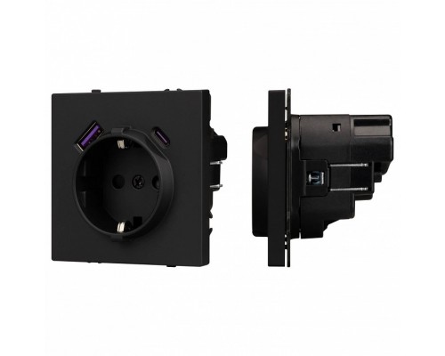 Розетка с заземлением и 2хUSB type A, без рамки Arlight SCT 054285