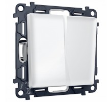 Выключатель перекрестный двухклавишный без рамки Ambrella Volt MA MA123030