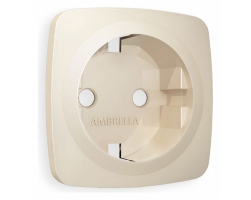 Накладка для розетки с заземлением Ambrella Volt Quant OP3260 Накладка для розетки с заземлением Ambrella Volt Quant OP3260