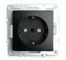 Розетка с заземлением и со шторками, без рамки Stekker Эрна 49154