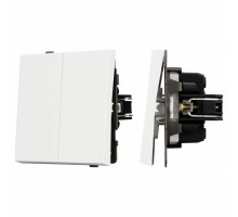 Выключатель проходной двухклавишный без рамки Arlight SWT 054556