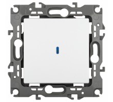 Выключатель одноклавишный с подсветкой без рамки Эра Эра 12 12-1102-01М