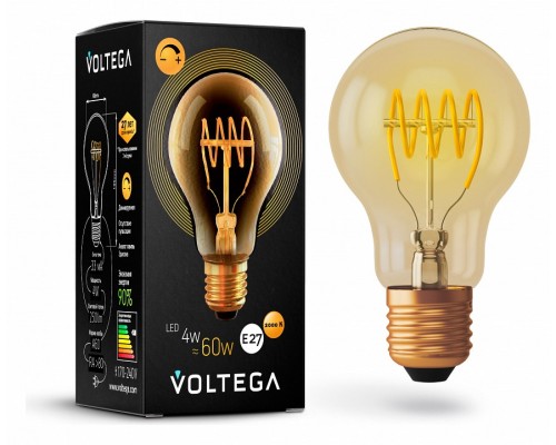 Лампа светодиодная Voltega General purpose bulb E27 4Вт 2000K 7078 Лампа светодиодная Voltega General purpose bulb E27 4Вт 2000K 7078