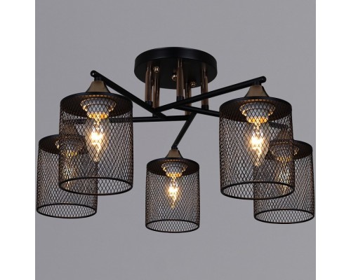 Люстра на штанге  91360-0.3-05 BK+FG