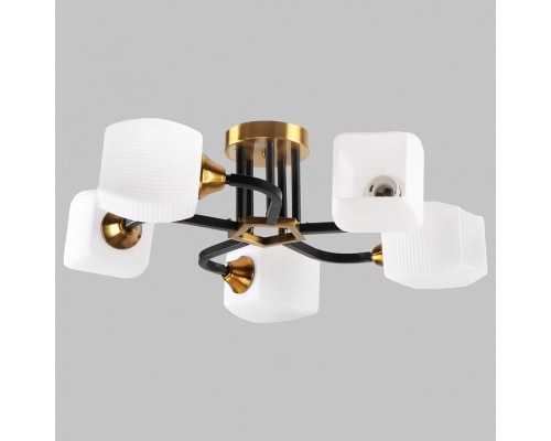 Люстра на штанге Imex MD.52009 MD.52009-5-S-BK+GAB